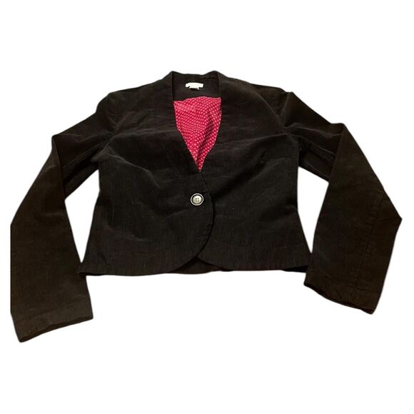 Black Corduroy Blazer Tailored Size Small Old Navy - Picture 1 of 8